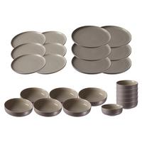 TELLER UND SCHALENSET Jasper taupe 24er Set - Taupe, Keramik (2/2/2cm) - Ritzenhoff Breker