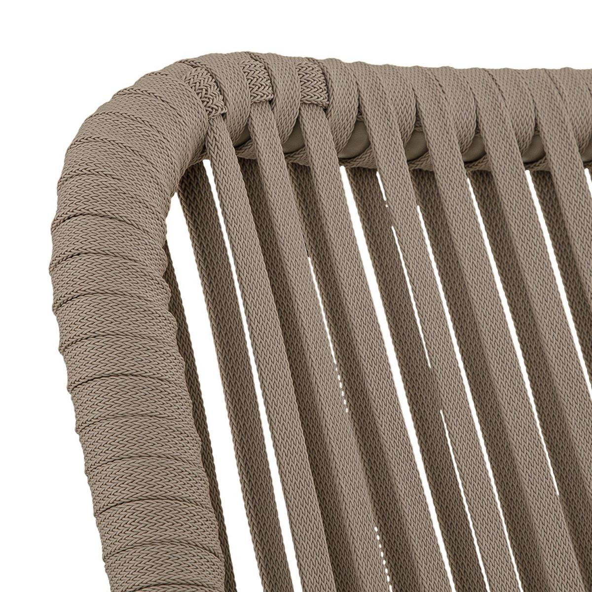 GARTENSTÜHLE VOLONTE 6er-Set braun - Braun, Textil (56/81/65cm) - IDIMEX