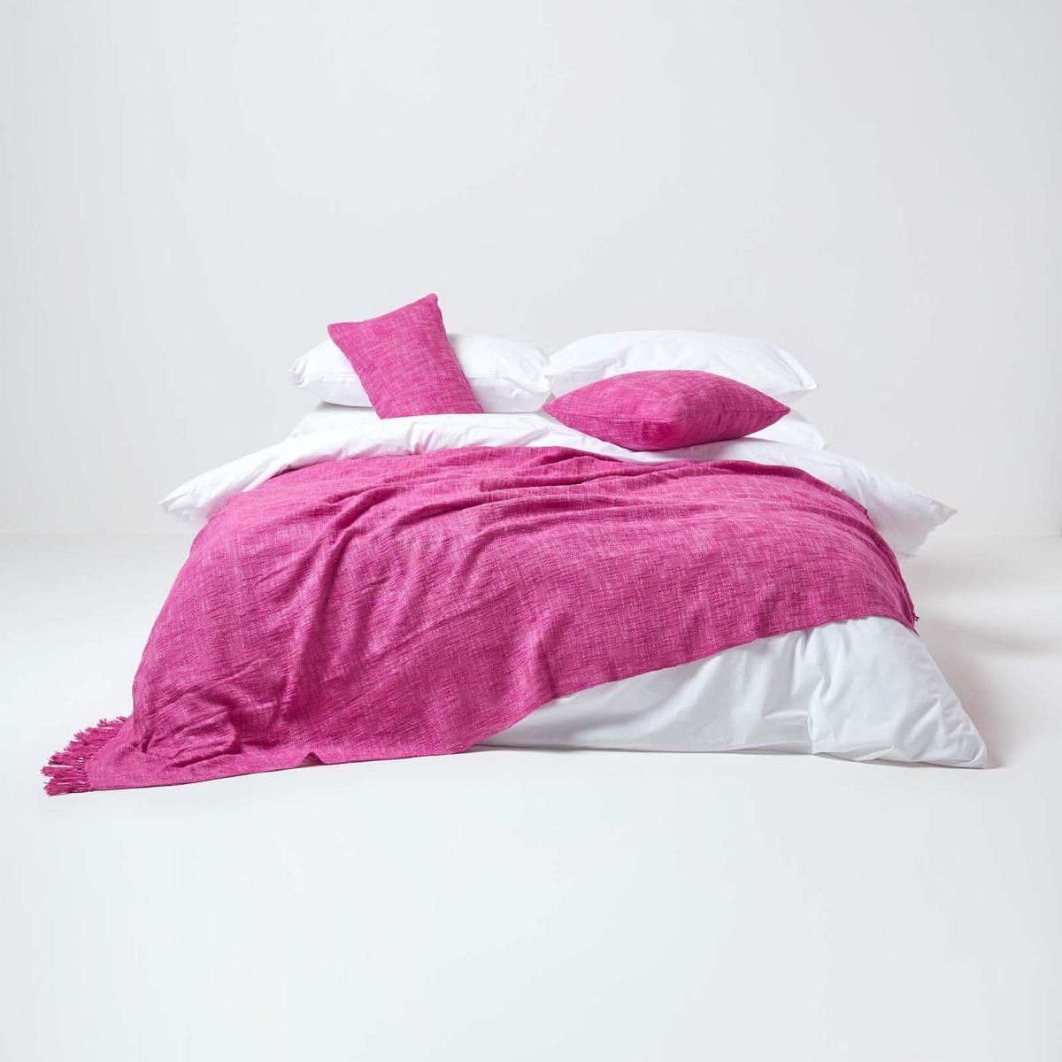 KISSENHÜLLE Nirvana Slub 30/50 cm, 100% Baumwolle - Pink, Textil (30/50cm) - Homescapes