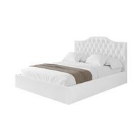 POLSTERBETT mit Bettkasten und Lattenrost, Boxbett ohne Matratze - FALIO 120x200 Weiß - Weiß, Holzwerkstoff/Textil (120/200cm) - ALTDECOR