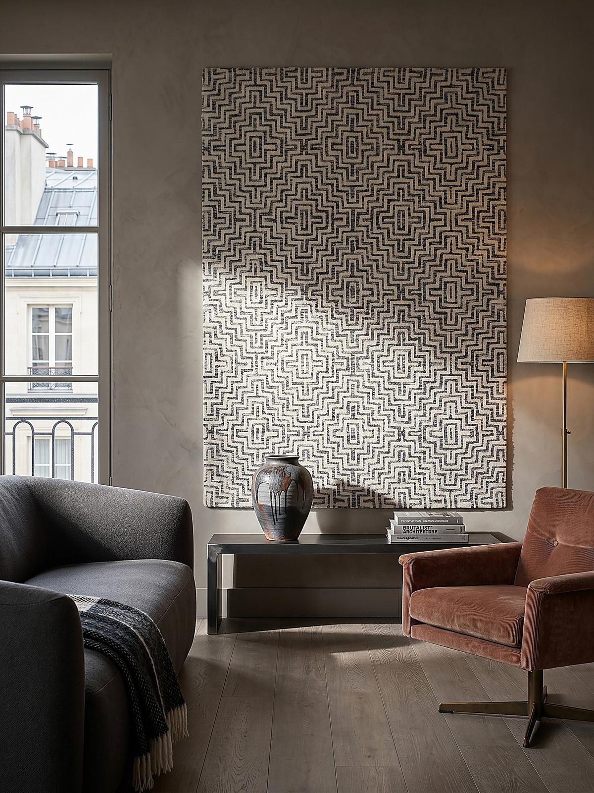 TEPPICH ARLEN, geometrisch, Grau, 160 x 230 cm - Grau, Textil (230/160cm) - KADIMA DESIGN