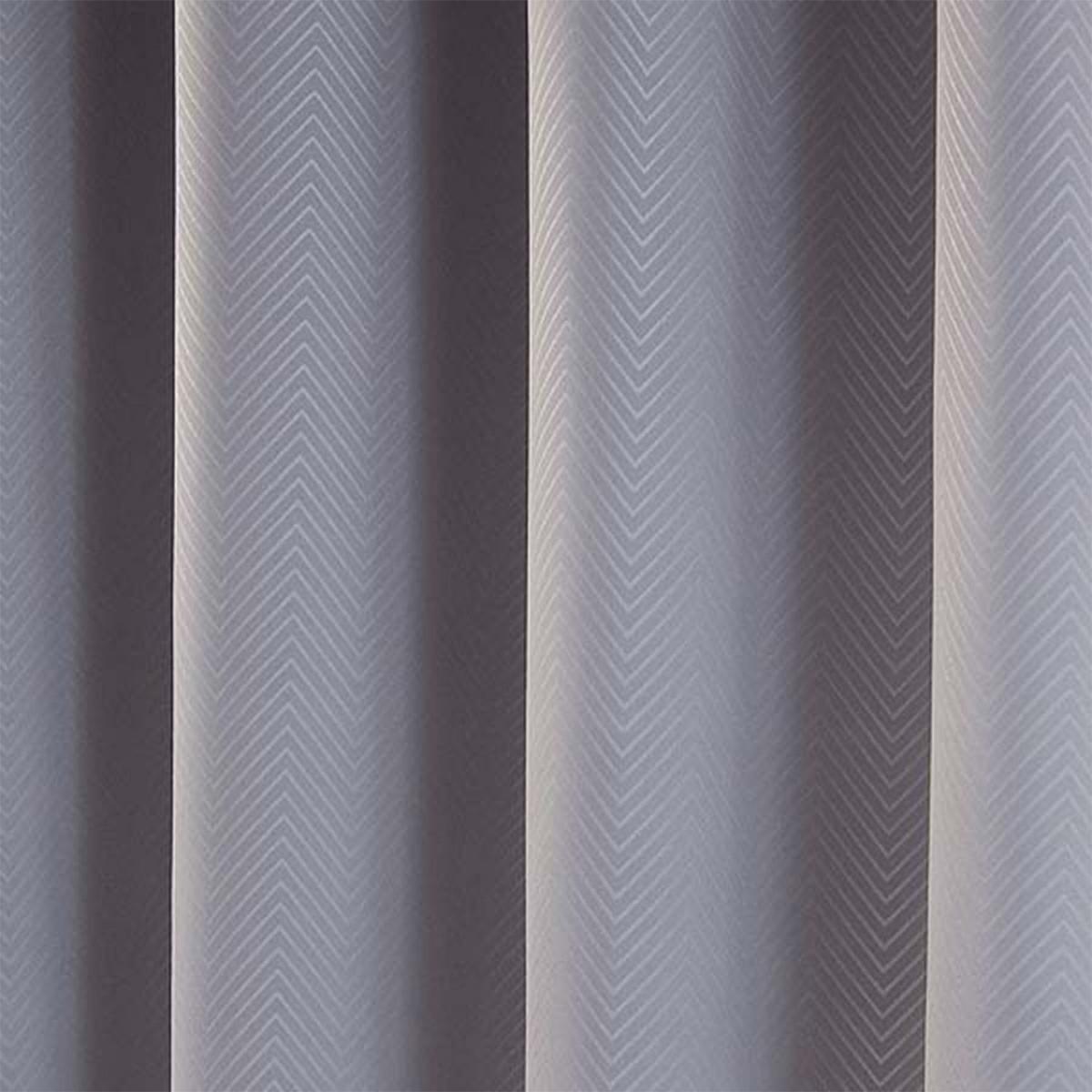 VERDUNKELUNGSVORHÄNGE Fischgrät mit Thermo-Funktion, Ösen 167/182 cm - Grau, Textil (167/182cm) - Homescapes