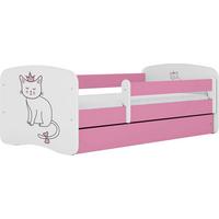 KINDERBETT Emily mit Schublade und Matratze, Rosa 70x140 cm - Altrosa, Holzwerkstoff (140/70cm) - WFL GROUP