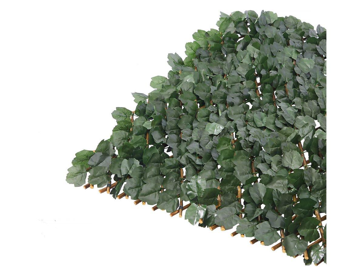 KUNSTHECKE lot de 2 clôtures en treillis de saule Grün - Grün, Kunststoff (100/200cm) - Habitat Garten