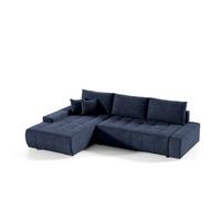 ECKSOFA Vogar In Aston - Dunkelblau, Holzwerkstoff/Textil (265/185cm) - Fun Möbel