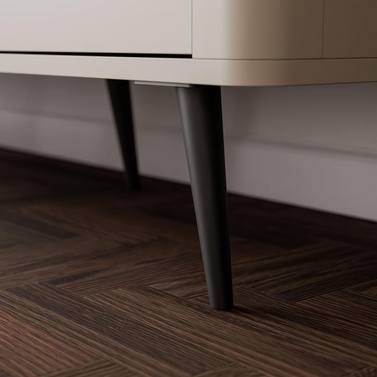 KOMMODE für den Flur AUTUMN 1D6S mit sechs Schubladen, Kaschmir / Grauer Stein - Beige, Holzwerkstoff (160/82/40cm) - Lookway