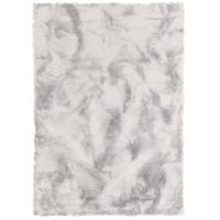 LUXUS SUPER SOFT FELLTEPPICH ASPEN MELIERT - Hellgrau, Textil (70/140cm) - Pergamon