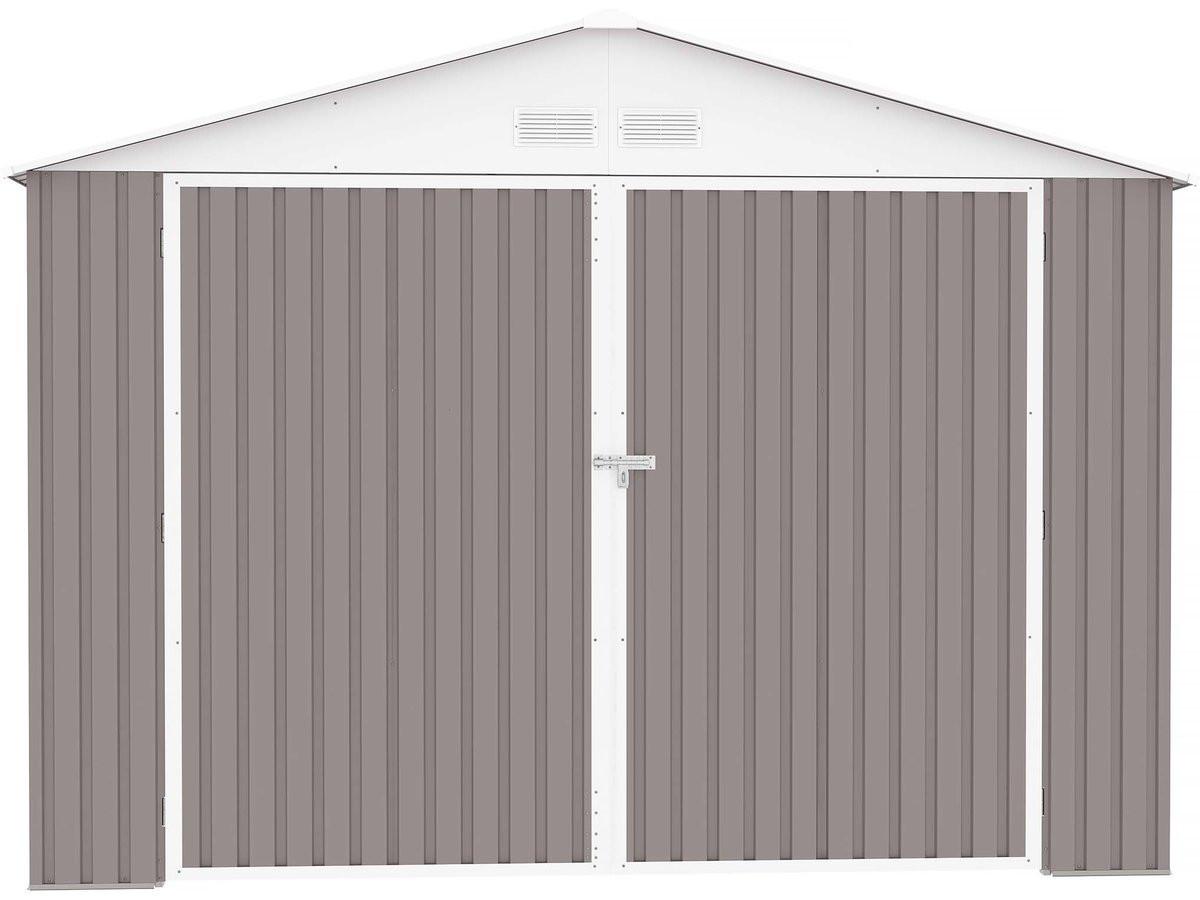 METALL-GARAGE PVC nevada - Hellgrau, Metall (310/235/570cm) - Habitat Garten