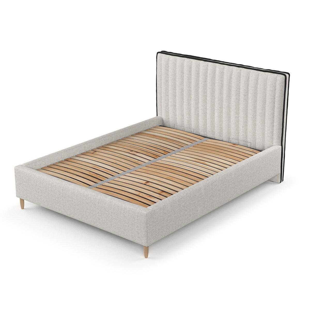 POLSTERBETT Aria 180/200 cm Hellbeige im Riva Stoff - Beige/Naturfarben, Holz/Holzwerkstoff (180/200cm) - AltaBeds