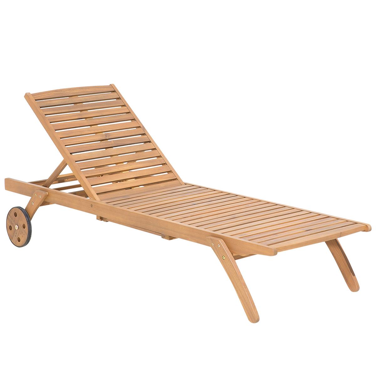 GARTENMÖBEL SET 8-Sitzer Akazienholz 8-Sizer Textilbespannung grau 11-teilig Cesana - Hellbraun/Grau, Holz - Beliani
