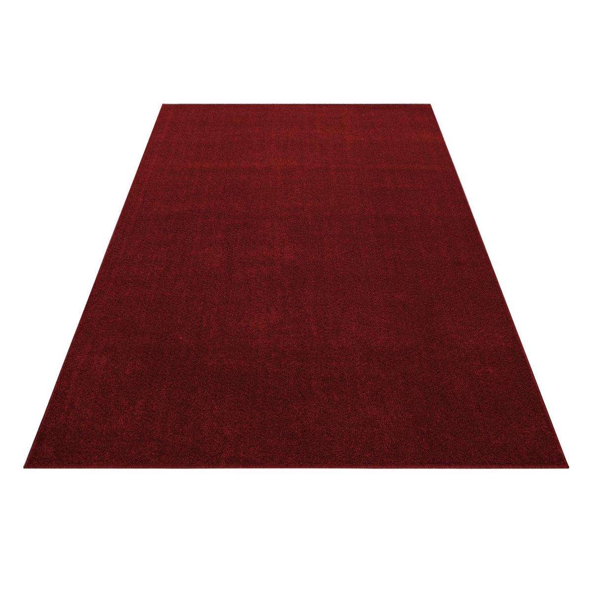 TEPPICH Kurzflor MAIN in Rot, einfarbig, 120 x 170 cm - Rot, Textil (170/120cm) - KADIMA DESIGN