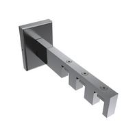 TRÄGER FÜR GARDINENSTANGEN INNENLAUF 14x35 mm, Smartline 3-läufig lang, Chrom - Chromfarben, Metall (14.5/6.5/4.5cm) - INTERDECO
