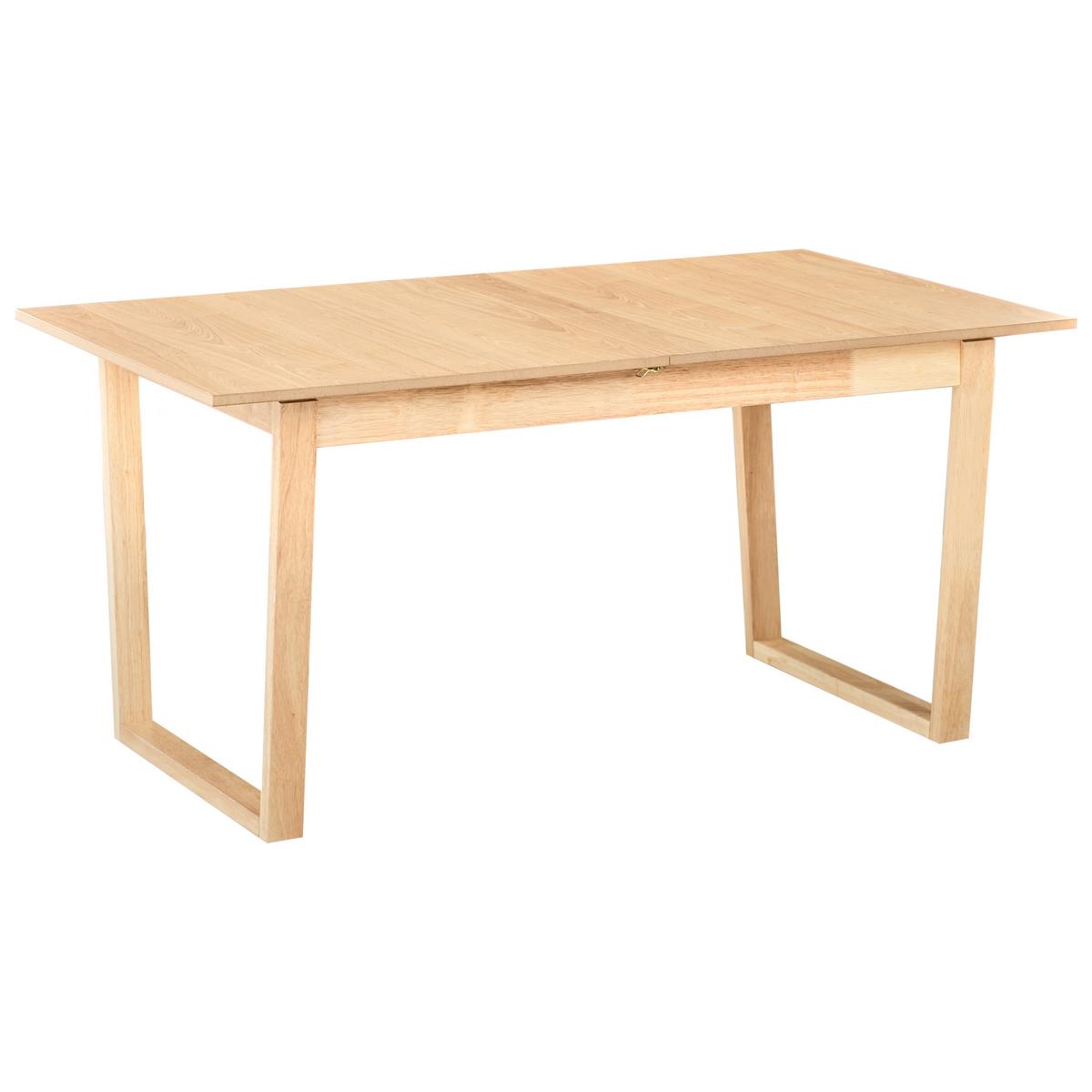 ESSTISCH ausziehbar Helle Esche 160-200/95 cm Camden - Hellbraun, Holzwerkstoff (160/95/76cm) - Beliani