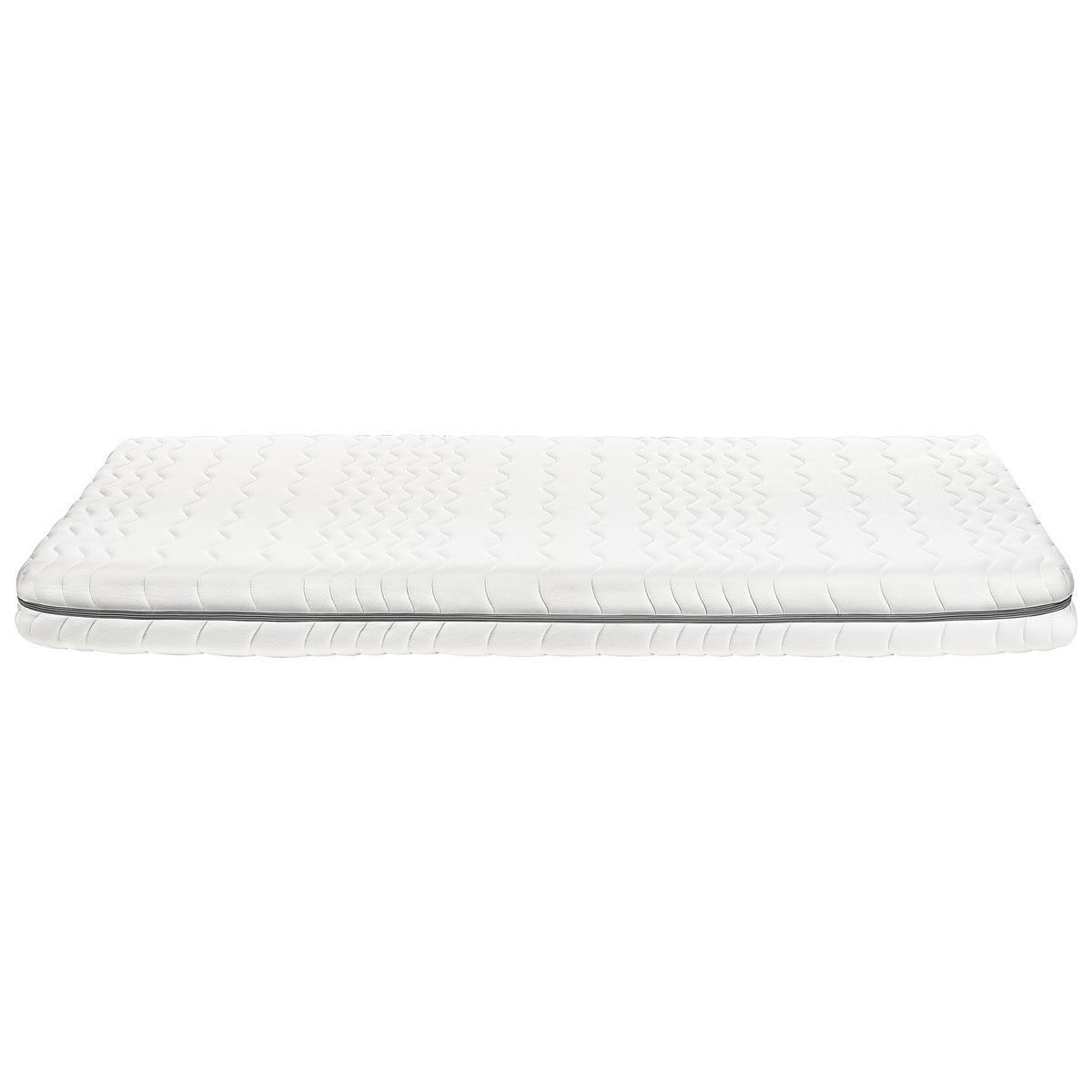 MEMORY-SCHAUMMATRATZE H2/3 Mittel 120/200 cm Serenity - Weiß, Textil (120/200cm) - Beliani