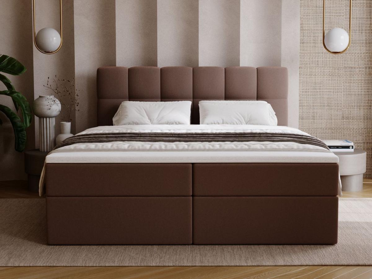 BOXBETT Maison 160x200 Braun - Braun, Holz/Textil (160/200cm) - Graingold