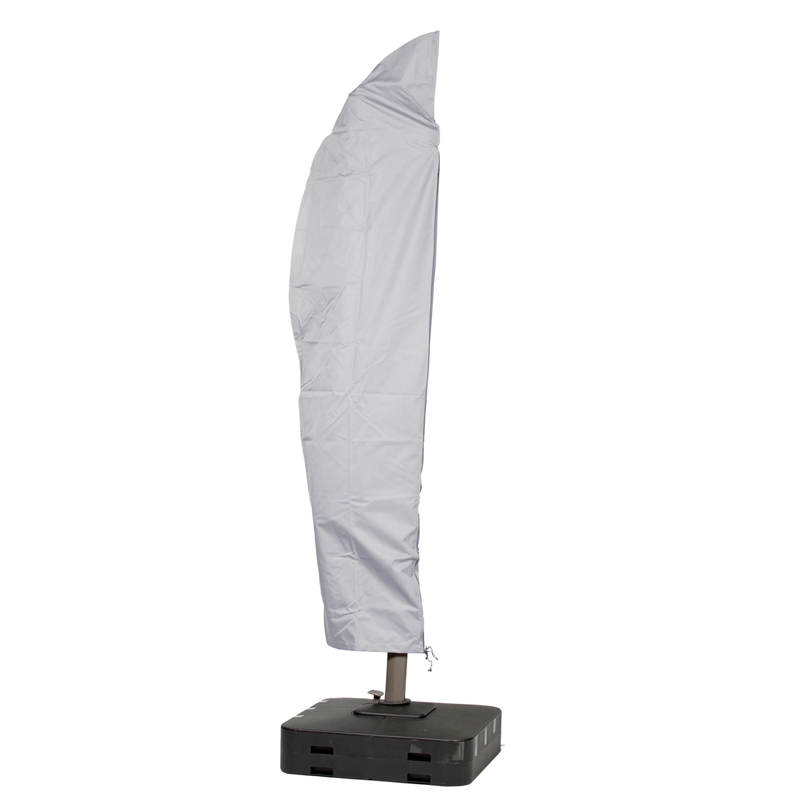 SCHUTZHÜLLE für Ampelschirm Gestell gebogen SHP-60085 - Grau, Kunststoff (84/270/84cm) - mehr Garten