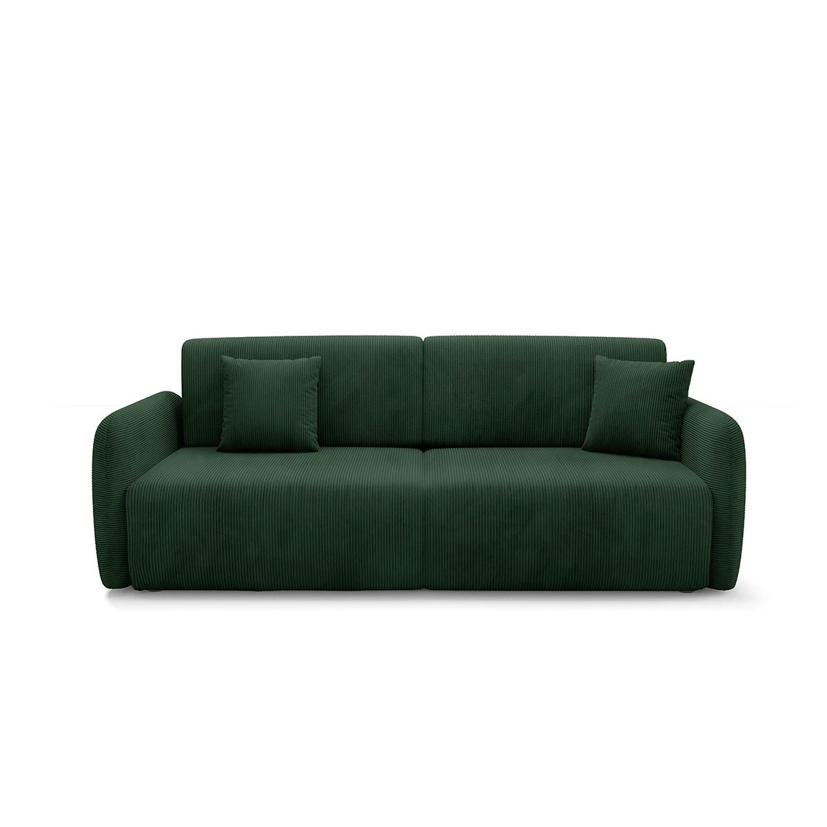 SOFA Dora 3 Sitzplätze Tannengrün - Grün, Holz (233/92/110cm) - Petits-meubles