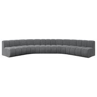 WOHNLANDSCHAFT modulares Sofa Montra-U1 - 490x174x70 cm Dunkelgrau - Dunkelgrau, Holzwerkstoff/Textil (490/70/174cm) - ALTDECOR