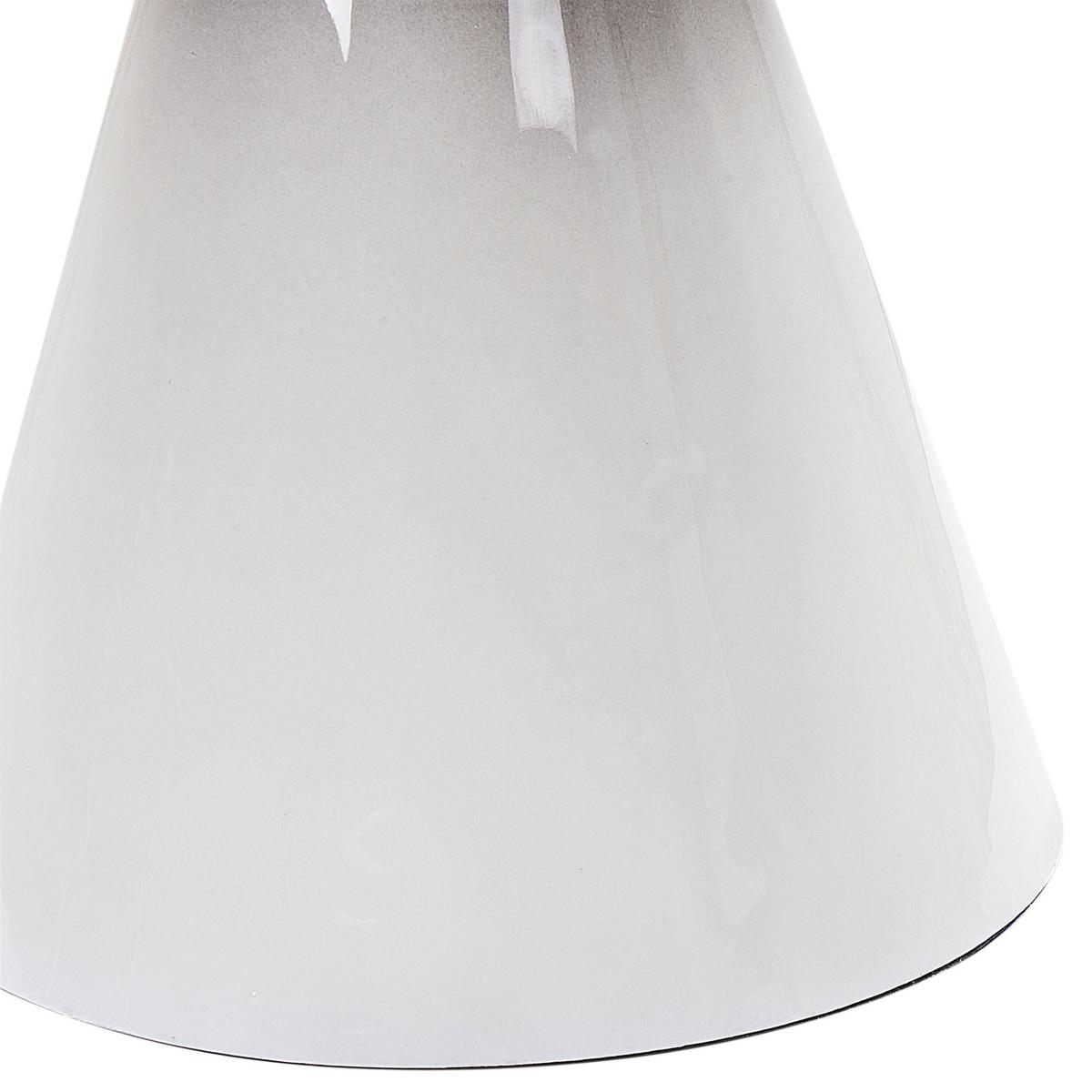 BEISTELLTISCH Metall schwarz-weiß rund 30 cm Tibito - Schwarz/Weiß, Metall (30/30/45cm) - Beliani
