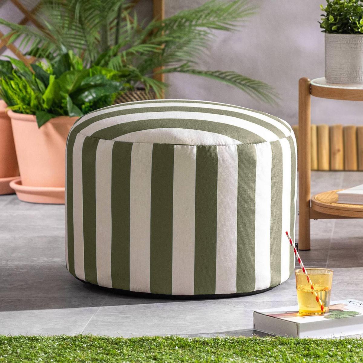 SITZPOUF Milano - Olivgrün, Textil (55/35/55cm) - icon