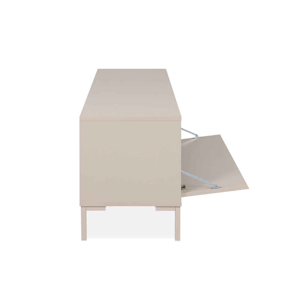 TV-MÖBEL 2 Türen, 2 Nischen, Farbe Kaschmir 150/40/49 cm - Beige, Holzwerkstoff (40/49/150cm) - Calicosy