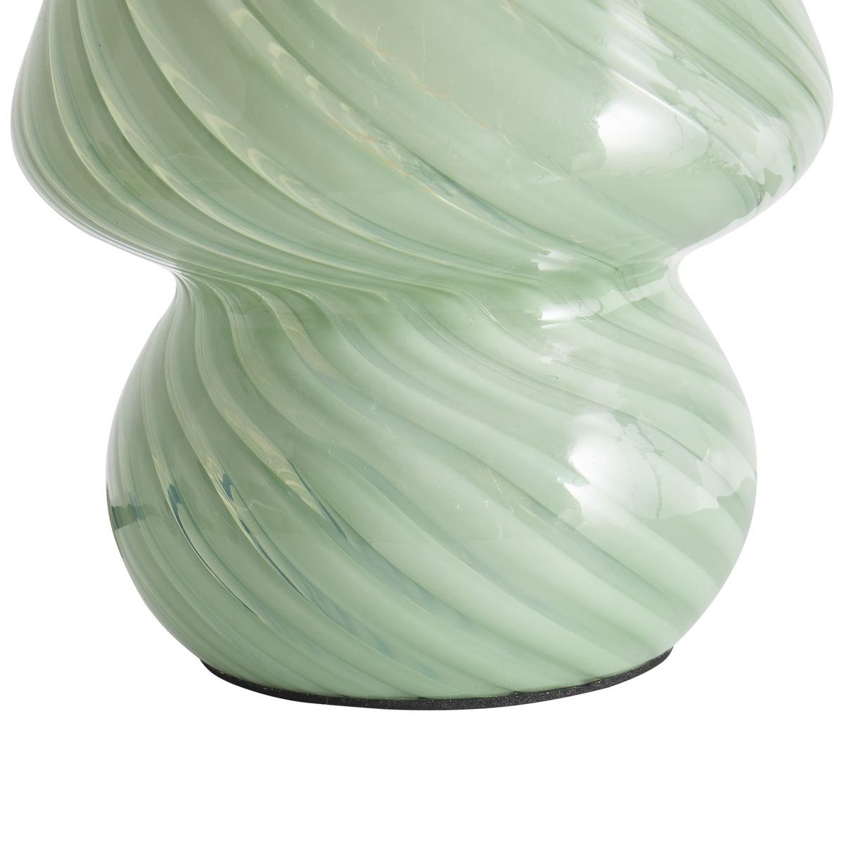 TISCHLEUCHTE Grün Lobo - Grün, Glas (14/14/18cm) - Beliani