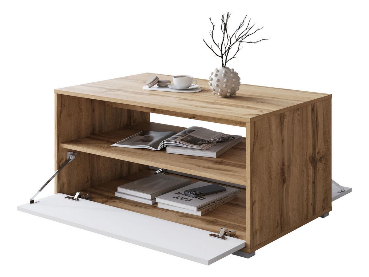 COUCHTISCH Nairobi II S02 - Eiche Wotan/Graphitfarben, Holzwerkstoff/Kunststoff (55/90/45cm) - MIRJAN24