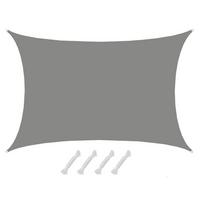 SONNENSEGEL 500/700 cm grau, rechteckig - Grau, Kunststoff (500/700cm) - Amanka