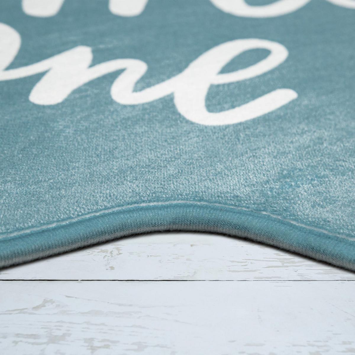 KINDERTEPPICH Waschbar, mit Stern-Motiv, Blau, 80 x 80 cm - Blau, Textil (80/80cm) - KADIMA DESIGN