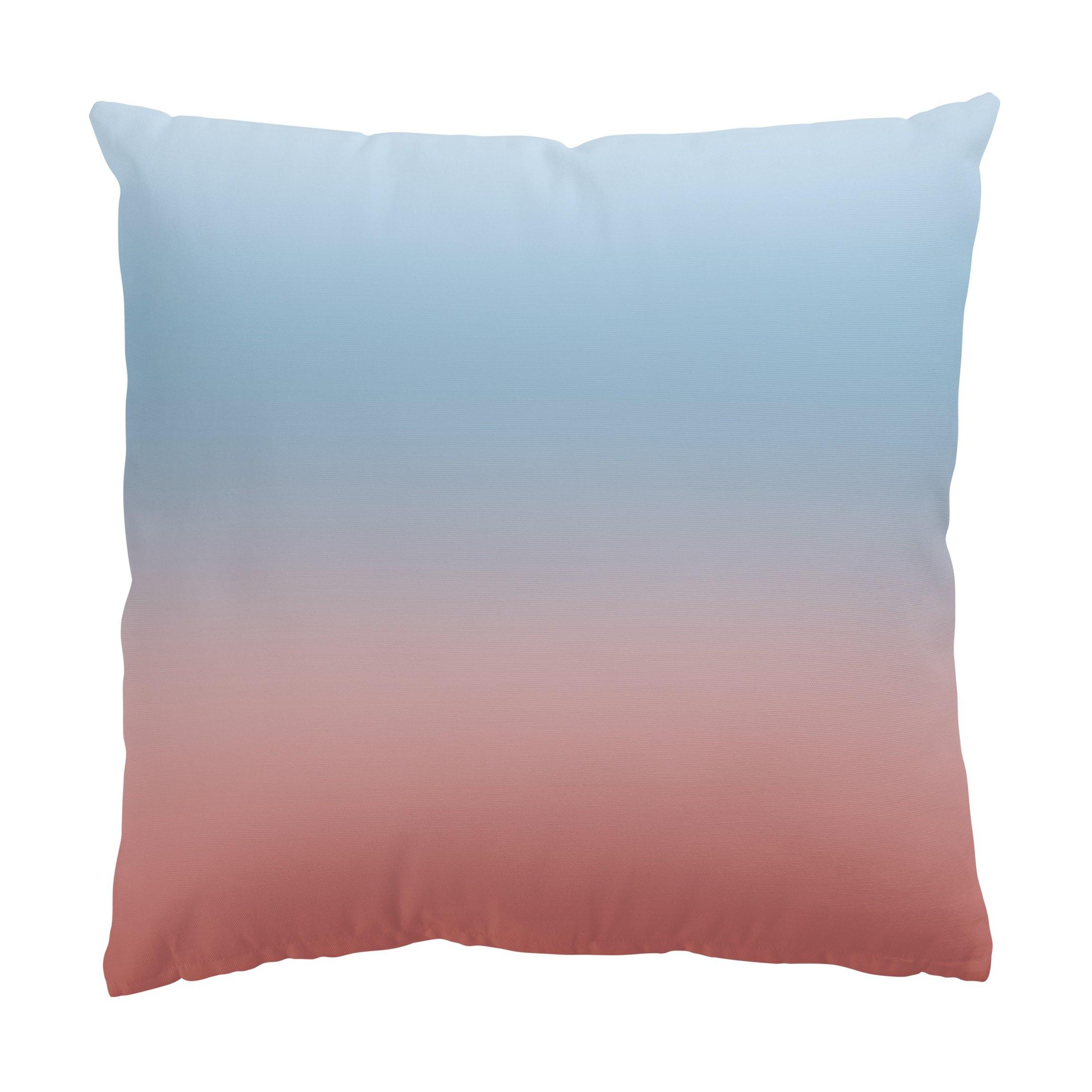 DEKOKISSEN Blau-Rosa Farbverlauf 40/40 cm - Blau, Textil (40/40/10cm) - Bilderwelten