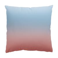 DEKOKISSEN Blau-Rosa Farbverlauf 50/50 cm - Blau, Textil (50/50/10cm) - Bilderwelten