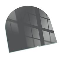 GLASPLATTE für Kamin 100x100 cm - Grau, Glas (100/100/0.4cm) - TULUP