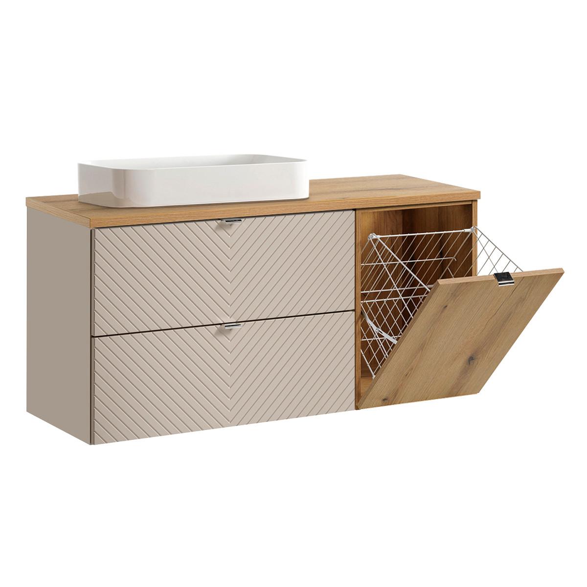 WASCHTISCH 120.4cm Manoa Kaschmir - Beige, Holzwerkstoff (120.4/59/40cm) - Petits-meubles
