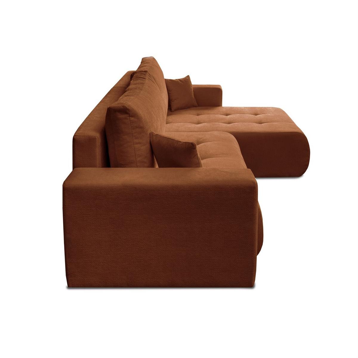 ECKSOFA CLOUD II XL mit Schlaffunktion Vibe 56 - Orange, Textil (280/152cm) - Lookway