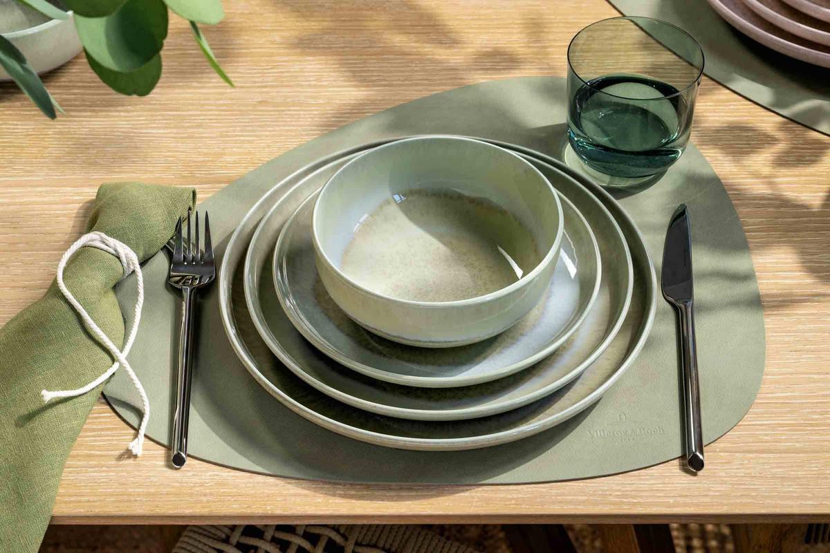 BASIC-SET Perlemor Alga grün 6-tlg. - Grün, Keramik (2/2/2cm) - like.Villeroy & Boch