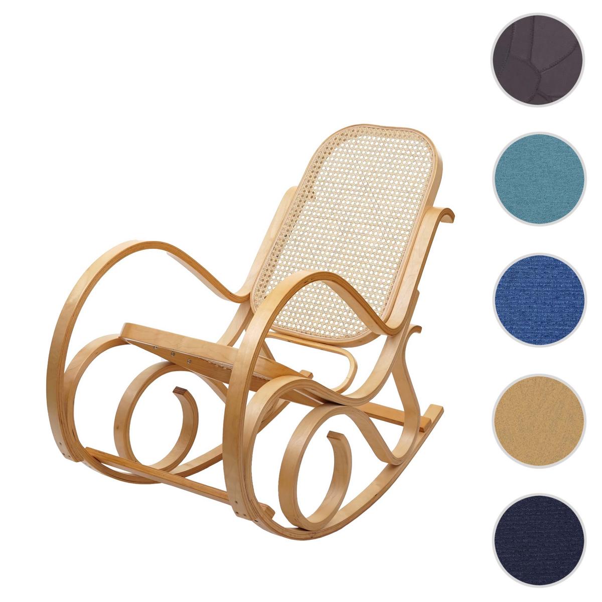 SCHAUKELSTUHL Eiche Dekor - Eichefarben/Beige, Holz (55/90/96cm) - MCW