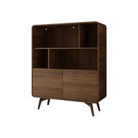 STANDREGAL Helion RG108 - Nussbaumfarben, Holz/Holzwerkstoff (108/130/39cm) - MIRJAN24