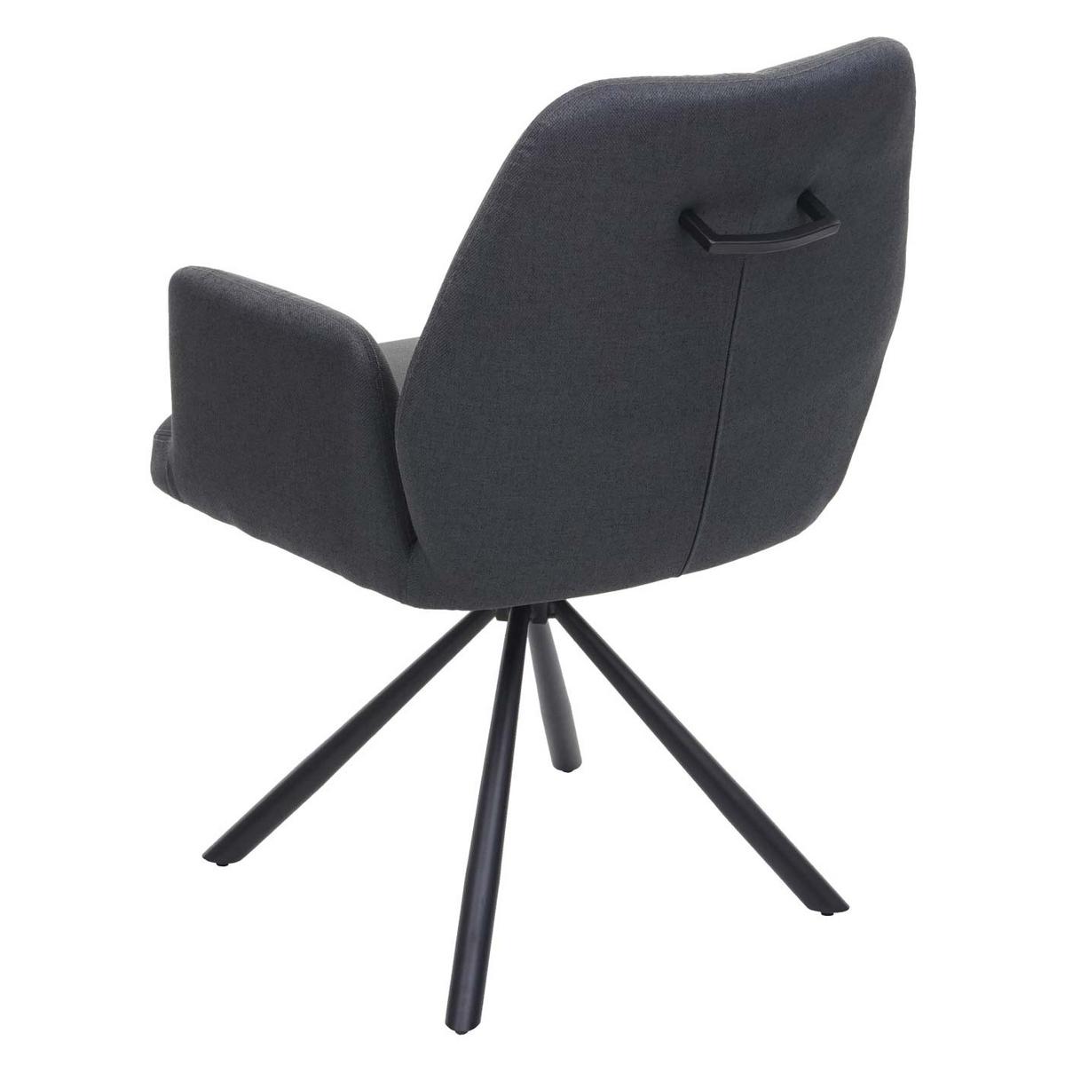 ESSZIMMERSTUHL Anthrazit - Dunkelgrau/Anthrazit, Textil (60/86/66cm) - MCW