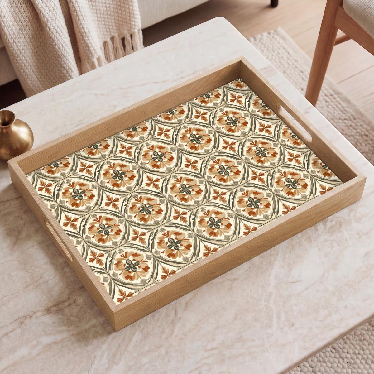 TABLETT Elegant - antik - farbenfroh 50x35 cm - Multicolor, Holz (50/5/5cm) - OnlyWow