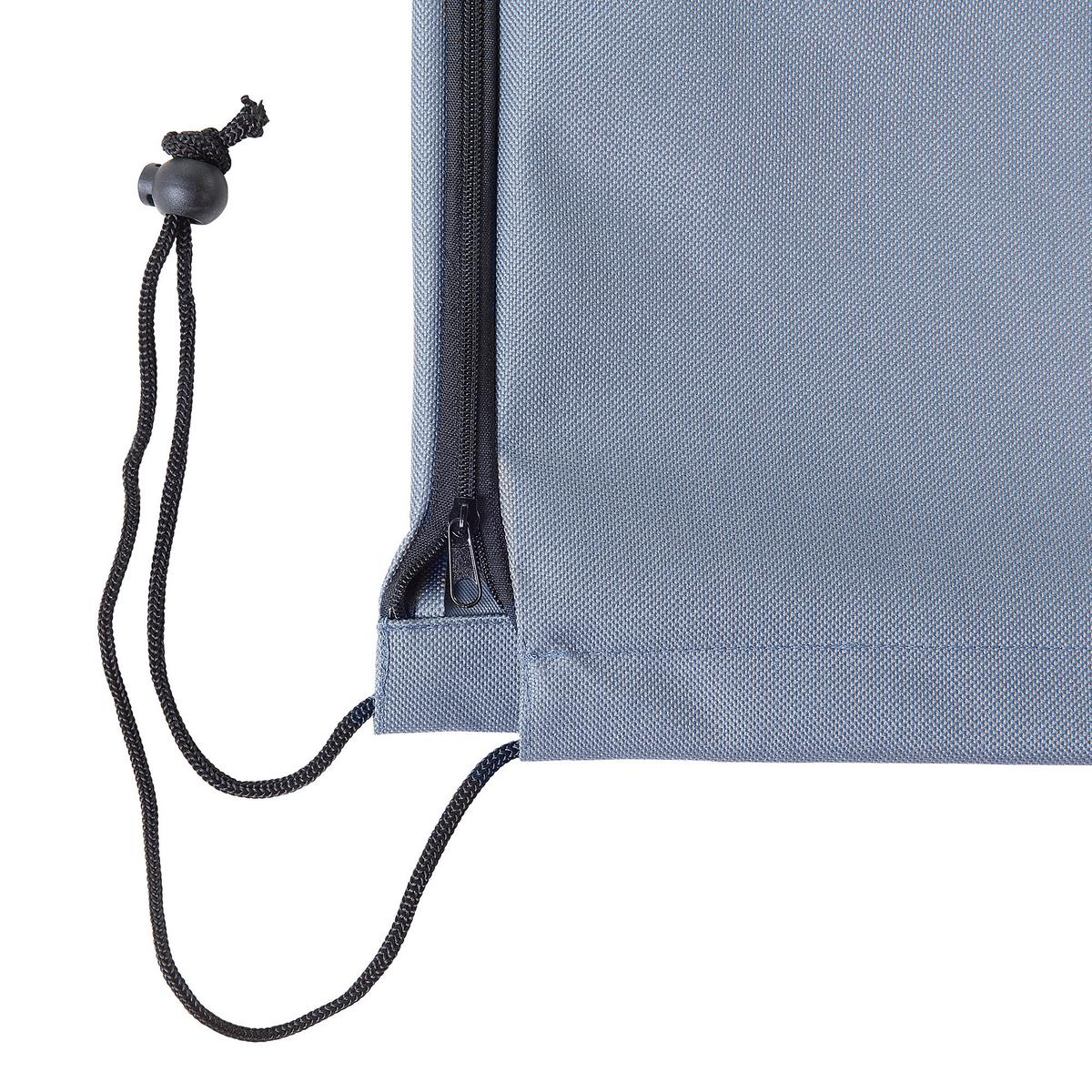 REGENSCHUTZ für Ampelschirme RAVENNA, ASTI II 203/35/35 cm Chuva - Grau, Kunststoff (203/203/35cm) - Beliani