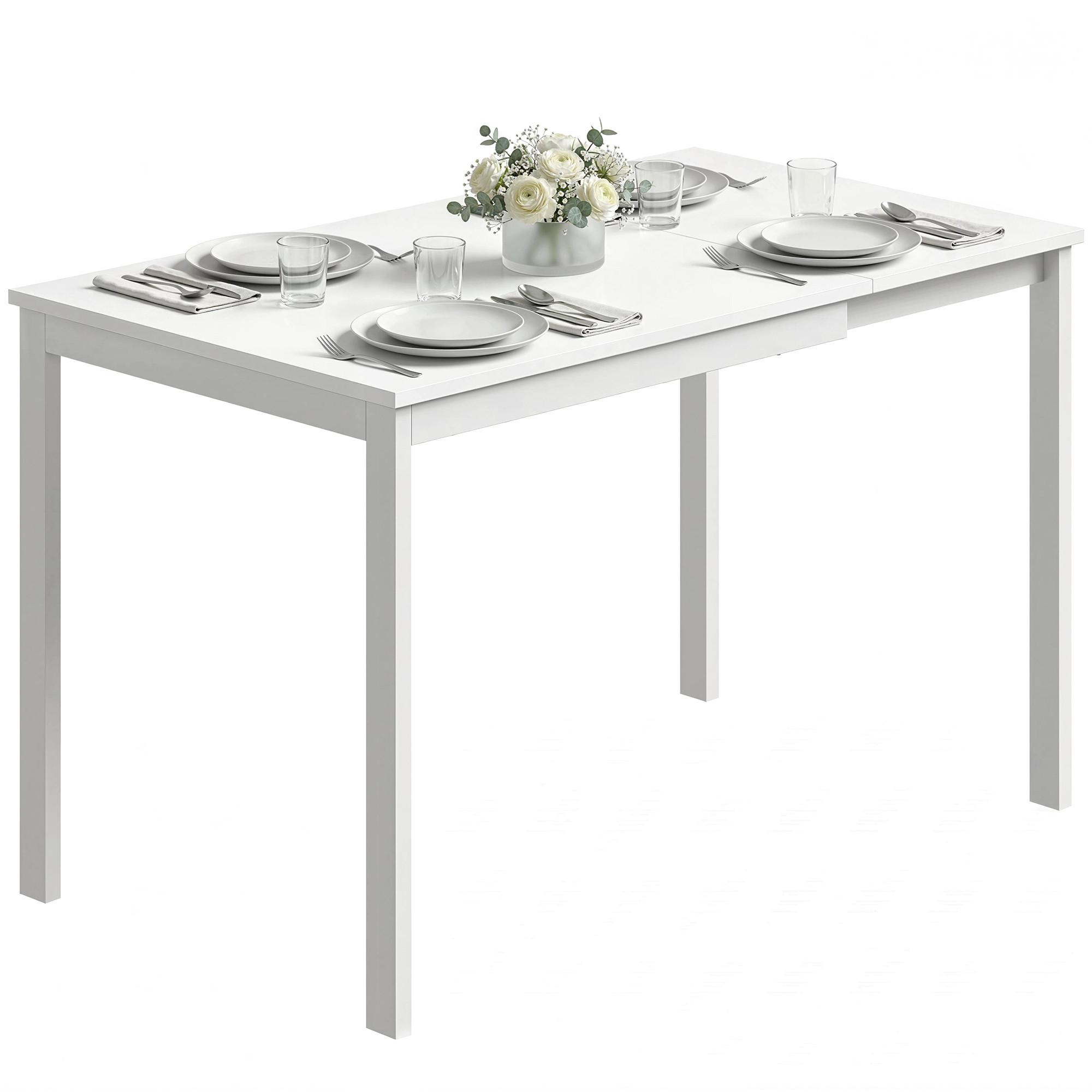 ESSTISCH Vryvan 120/70/74 cm - Weiß, Holz (120/70/74cm) - ZMH