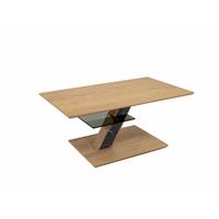 COUCHTISCH höhenverstellbar Cody 100x47x60 Massivholzfurnier Wildeiche - Wildeiche/Grau, Holz (100/60/60cm) - 58aufmkessel