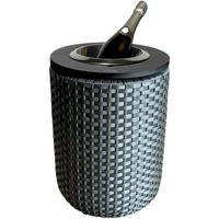 4-IN-1 LOUNGETISCH MIT EDELSTAHL-KÜHLER London Anthrazit/Schwarz 50 cm - Anthrazit/Schwarz, Kunststoff/Metall (34/50/34cm) - COOTAB Cooler Table