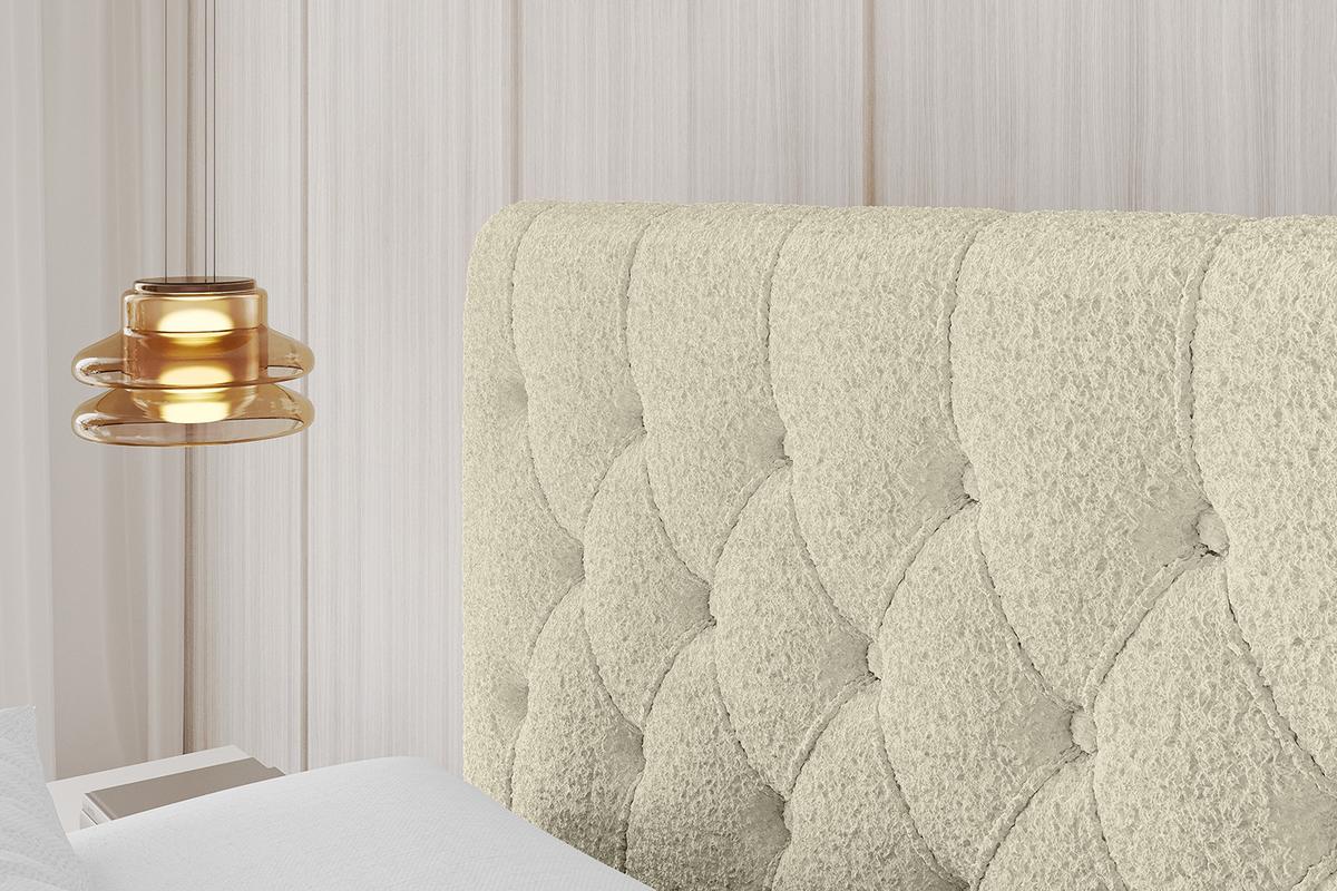 POLSTERBETT mit Bettkasten und Lattenrost, Bett mit Matratze H3/H4 - LARO 180x200 Beige - Taupe, Holzwerkstoff/Textil (180/200cm) - ALTDECOR