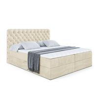 BOXBETT mit Matratze H3 und Lattenrost - BOXI8 - 140x200 cm Beige - Beige, Holzwerkstoff (140/200cm) - ALTDECOR