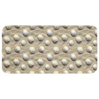 BADEMATTE Muscheln - Sand - Maritim 120x60 cm - Sandfarben, Textil (120/60cm) - OnlyWow