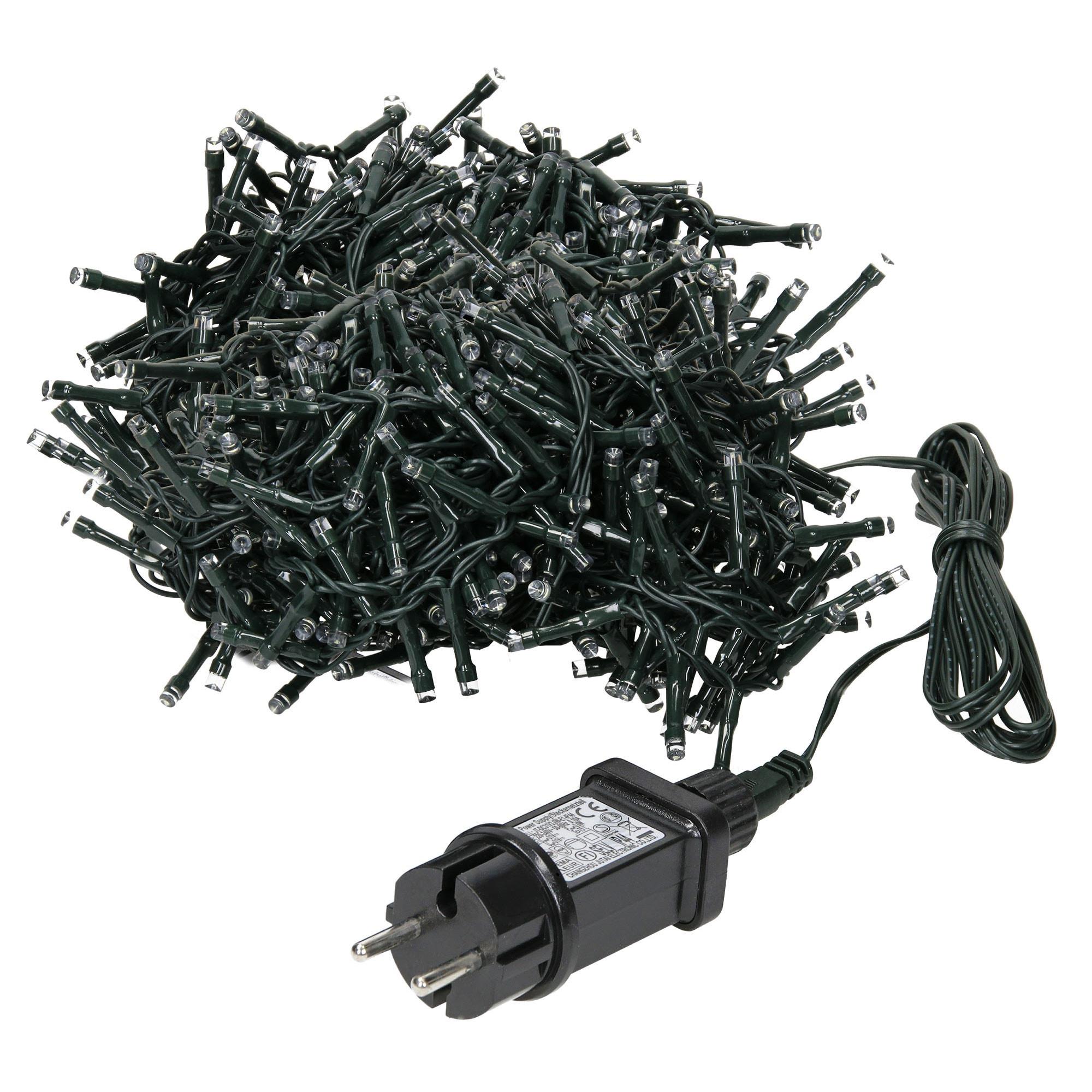 LICHTERKETTE Vorhang 1200 cm mit 360 LED Warmweiß - Schwarz, Kunststoff (1500cm) - ECD-Germany