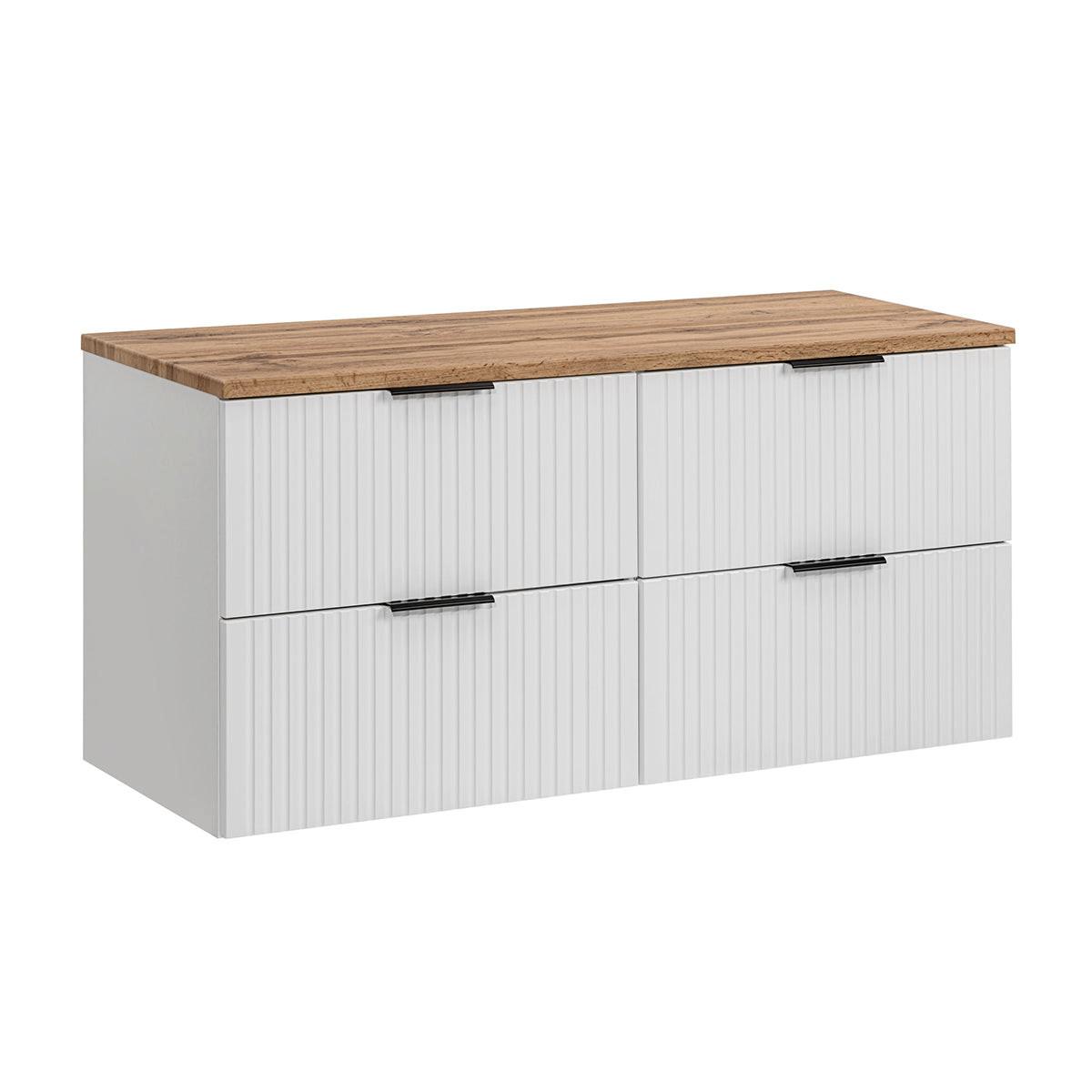 WASCHTISCHUNTERSCHRANK 120.8cm Adriel Weiß - Weiß, Holzwerkstoff (120.8/59/46cm) - Petits-meubles