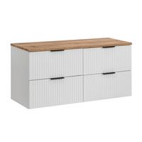 WASCHTISCHUNTERSCHRANK 120.8cm Adriel Weiß - Weiß, Holzwerkstoff (120.8/59/46cm) - Petits-meubles