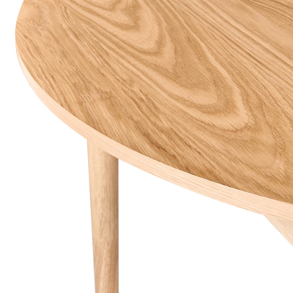 ESSTISCH ausziehbar Helle Eiche 107-137/107 cm Echo - Hellbraun, Holzwerkstoff (107/107/76cm) - Beliani